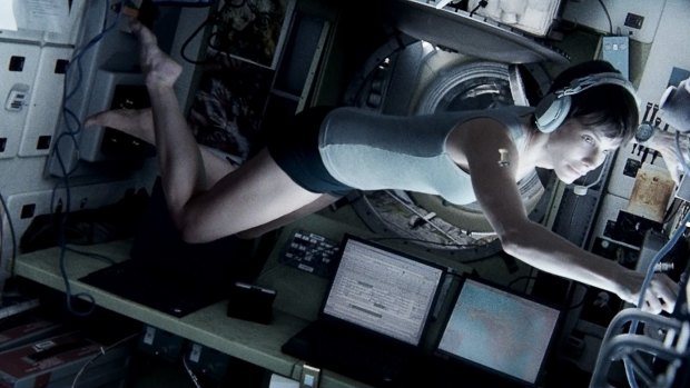 Sandra Bullock in <i>Gravity</i>.