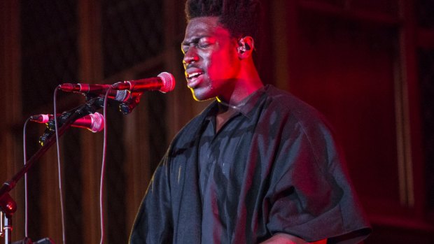 Moses Sumney at the 2017 Sydney Festival.