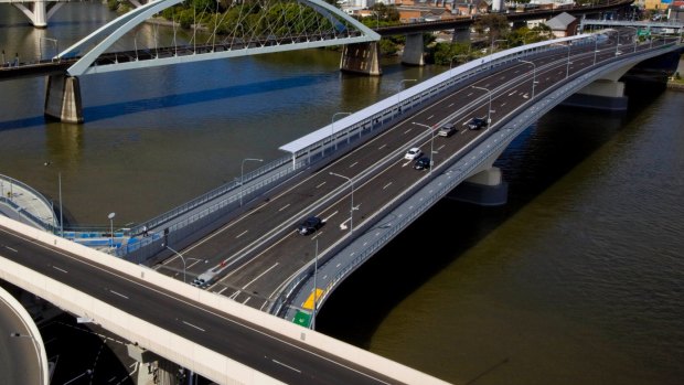 The Go Between Bridge has seen little growth since it opened in 2010.