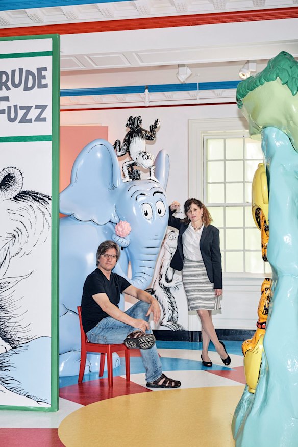 John and Kay Simpson at their Amazing World of Dr Seuss Museum.