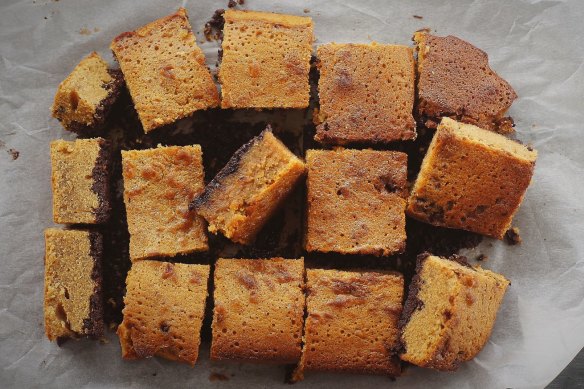 Gingies - Ginger, whisky and maple squares.