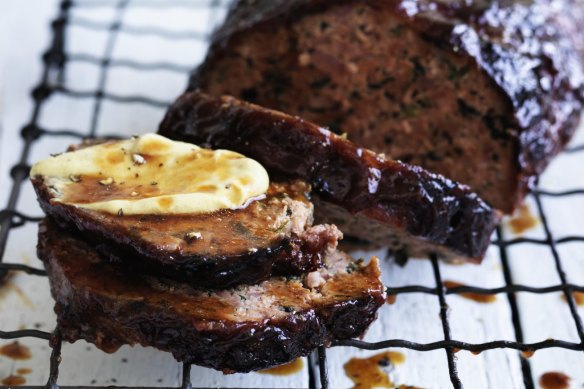 Jill Dupleix's Bourbon BBQ meatloaf.