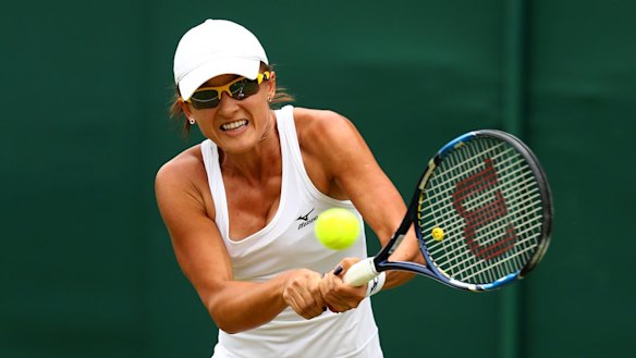Arina Rodionova has claimed the first grand slam singles win of her career.