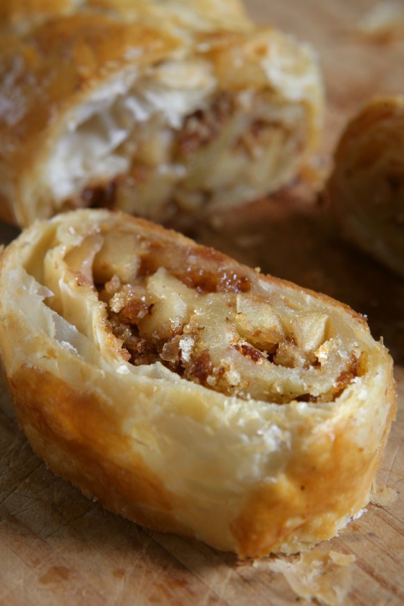 Steve Manfredi's apple and hazelnut strudel.