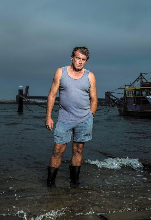 Fisherman Kevin Radnidge at the Stockton Prawners Club.