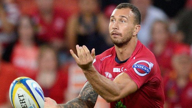 Quade Cooper of the Reds has just returned from injury. 