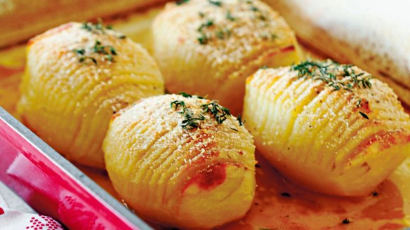 Hasselback potatoes.