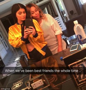 Chyna with former enemy and now future sister-in-law, Kylie Jenner.