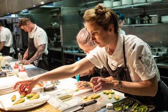 Alanna Sapwell, head chef of Brisbane's Arc Dining, which was a New Restaurant of the Year nominee. 