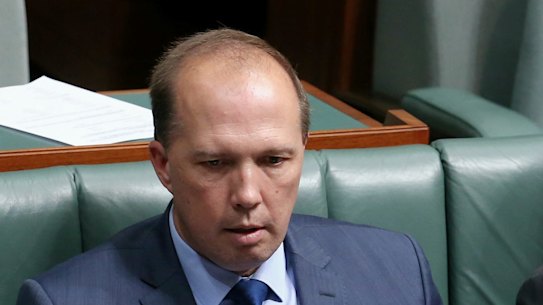 'As an exemplar of calm reason and restraint, Peter Dutton is about as convincing as Tony Abbott would be leading Sydney's Gay and Lesbian Mardi Gras.'