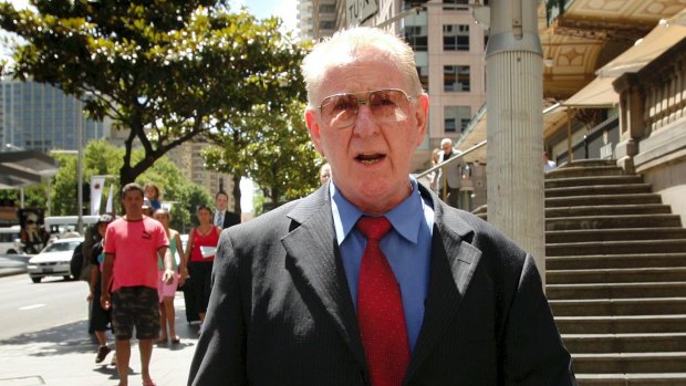 Brian Spillane leaves Sydney's Downing Centre courthouse in 2009.