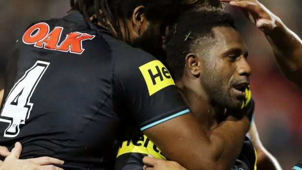 Biding his time: Penrith hooker James Segeyaro is keen to regain his starting spot. 