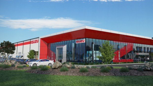 Construction is about to start on the Isuzu Trucks facility at DEXUS Industrial Estate, Laverton North.