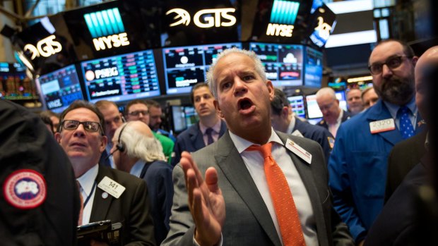 Traders the floor of the New York Stock Exchange on Thursday. The story in global markets over the past 24 hours has centred on a broad-based tightening of monetary policy conditions 