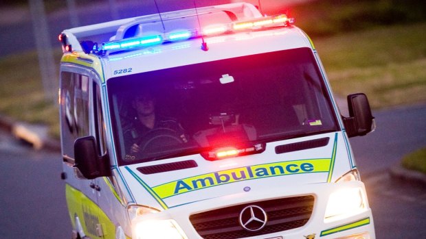 Seven children were hospitalised when a concrete pontoon flipped at a scout camp north of Brisbane.