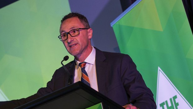 Richard Di Natale at the 2016 Australian Greens National Conference in Melbourne.
