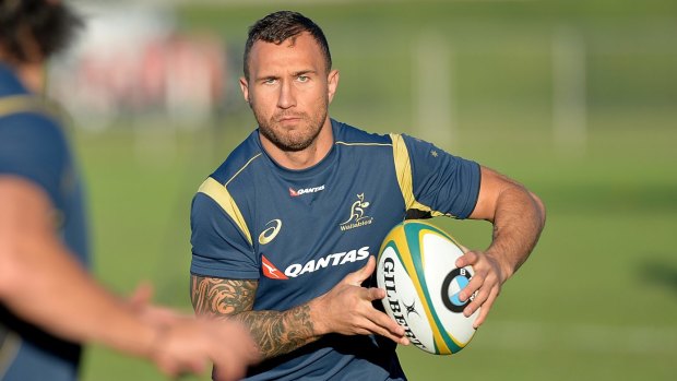 Number 10: Quade Cooper will play at five-eighth against the Springboks.