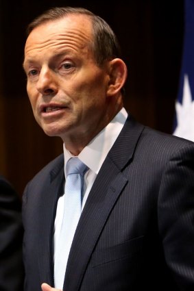 Isolated: Prime Minister Tony Abbott.