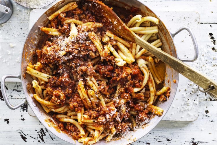 Adam Liaw's casarecce with pork and fennel ragu