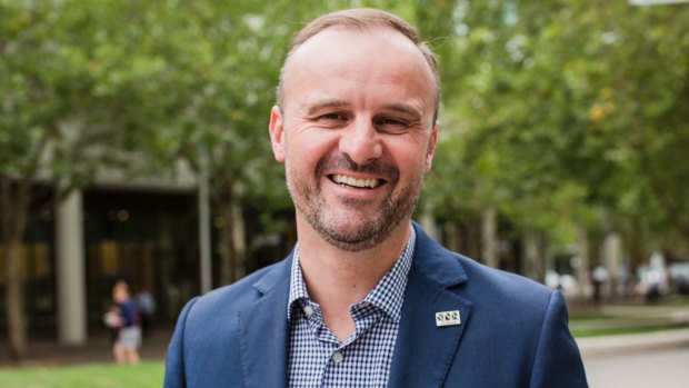 ACT chief minister Andrew Barr: Buoyed by strong growth in the economy.
