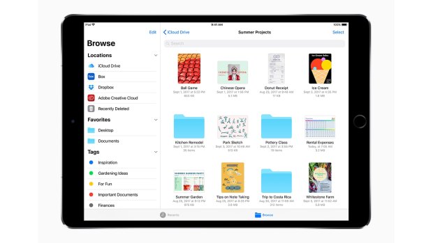 The Files app brings a desktop feel to iPad and iPhone.