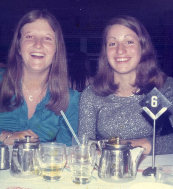 Cathy Danaher and Lynley Walters at Rob's Carousel 1973.