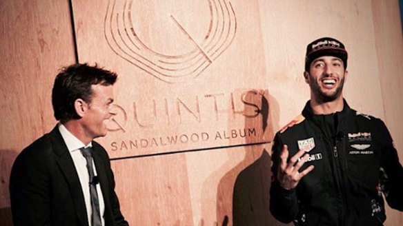 Adam Gilchrist and Daniel Ricciardo, ambassadors for Quintis.