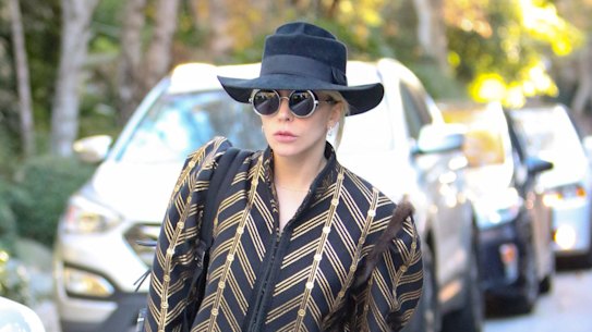 Lady Gaga is seen on December 28, 2016 in Los Angeles, California.