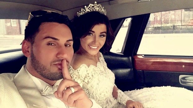 Mehajer and his wife Aysha pictured at their wedding in August 2015. 