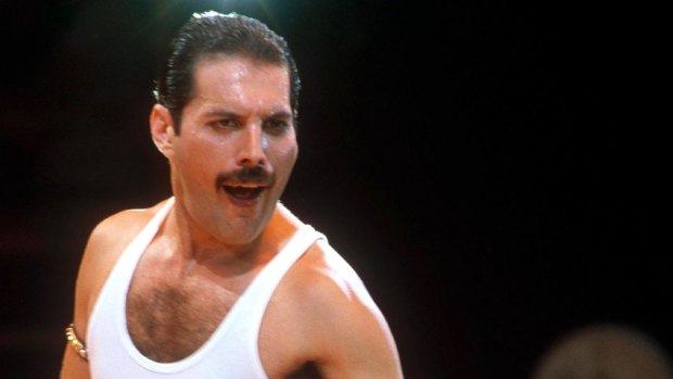 Freddie Mercury from the band Queen .