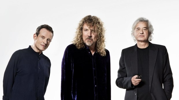 Members of Led Zeppelin - from left, John Paul Jones, Robert Plant, Jimmy Page. 