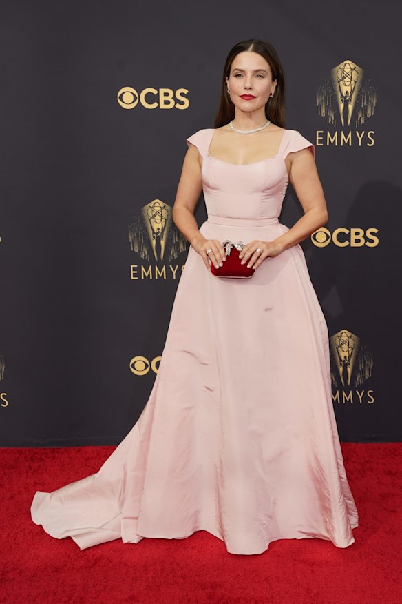 Sophia Bush arrives at the 73rd Primetime Emmy Awards.