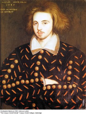 Christopher Marlowe, or at least a chap believed to be him.