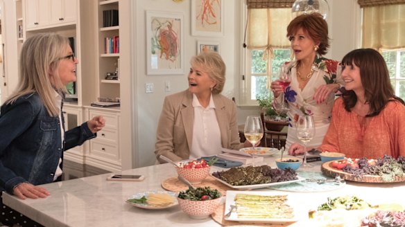 Book Club stars, from left, Diane Keaton, Candice Bergen, Jane Fonda and Mary Steenburgen.