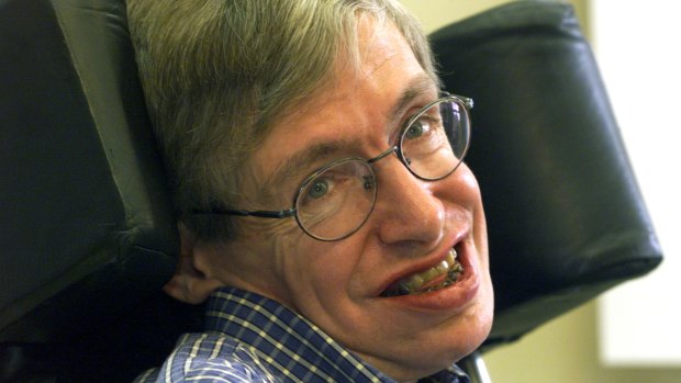 Stephen Hawking, physicist and cosmologist, Berlin,1999. 