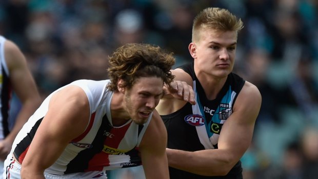 Ollie Wines dislocated his shoulder in Port's match against St Kilda at the weekend.