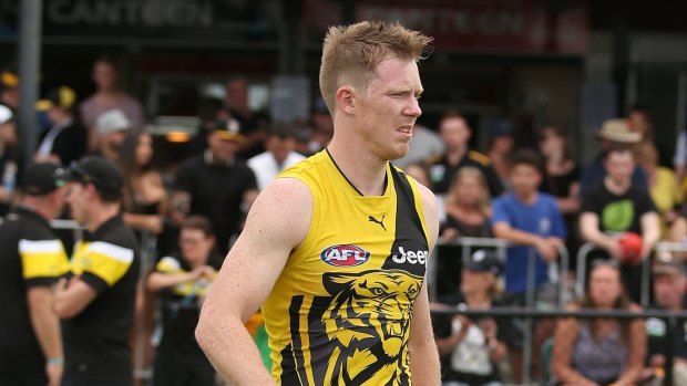 Round one starter: Jack Riewoldt after Tigers win over Magpies at Ted Summerton Reserve.