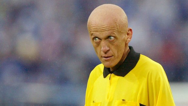 The stare: Pierluigi Collina is regarded as one of the best referees of all time.
