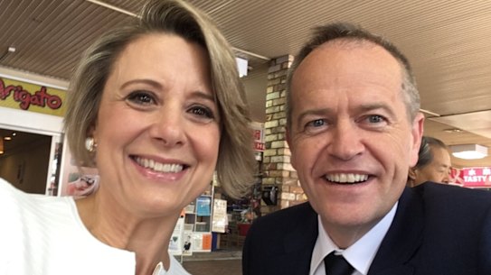 Former NSW premier Kristina Keneally with Opposition Leader Bill Shorten.