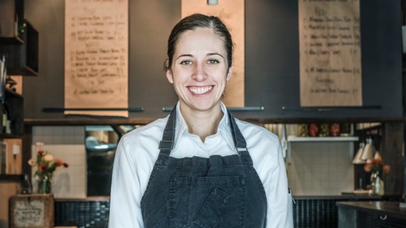 Emma McCaskill in her restaurant The Pot.