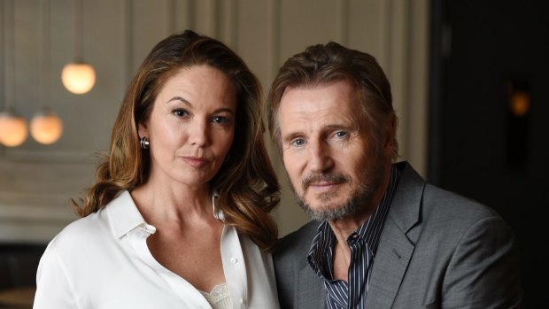 Neeson with Diane Lane in <i>Mark Felt: The Man Who Brought Down the White House</I>.