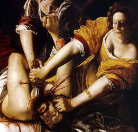 Raped as a teenager, Artemisia Gentileschi channelled her pain into her art, such as in this painting, depicting the biblical story of Judith slaying Holofernes.