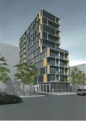 The proposed building for 31-33 Park Street in South Melbourne.