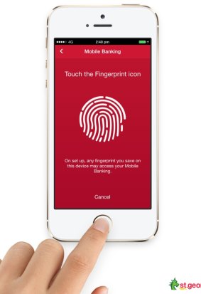 Touch on: St George will launch fingerprinting internet banking logon on Apple iPhone 5S in September.