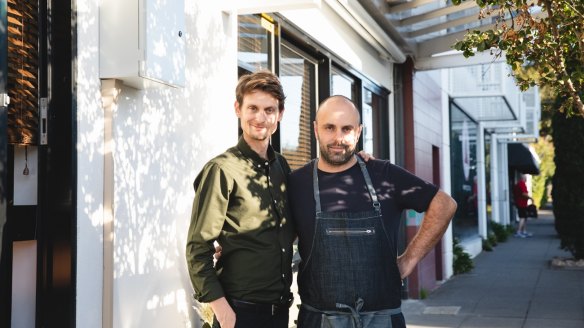 Aromi chefs and owners Paolo Masciopinto (right) and Salvatore Montella.
