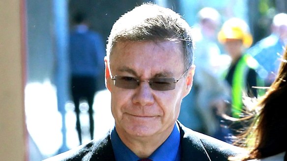 Michael Atkins arrives at the Coroner's Court on October 31.