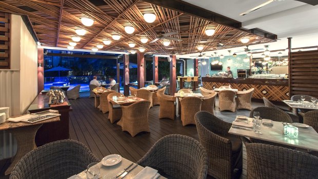 The Deck Poolside Bar & Restaurant has an open ambience.