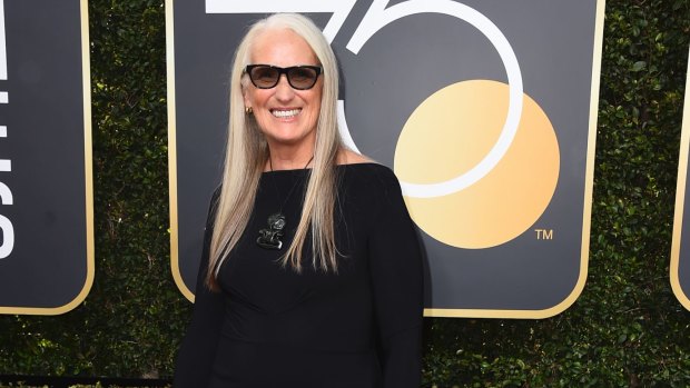 Jane Campion, at the Golden Globes in January. Without her, Hogan says, there would be no Muriel.