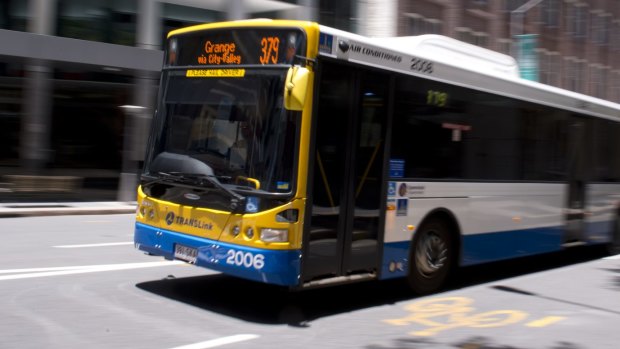 A woman has been hit by a bus north of Brisbane.