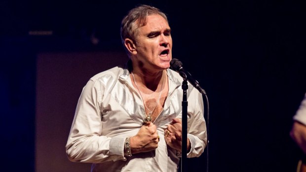 Morrissey at the Sydney Opera House when he visited for Vivid 2015.